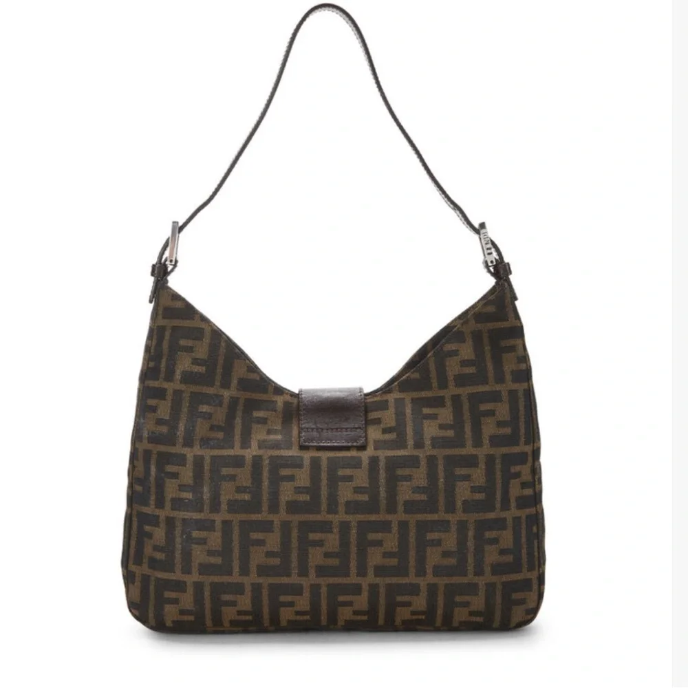 FENDI ‘Zucca Canvas Shoulder Bag’ - Picture 5 of 10
